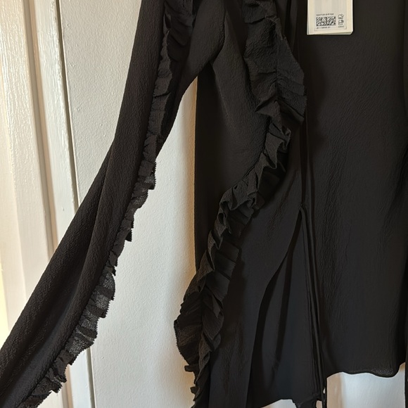 H&M studio sheer black top - Picture 7 of 8